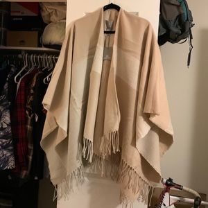 Pink, Beige, White Blanket Scarf